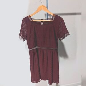 Ambercrombie & Fitch Burgundy Dress
